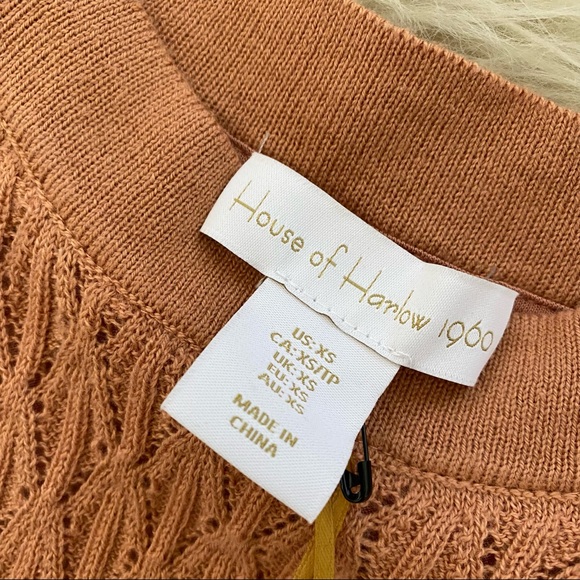 House of Harlow 1960 • Woven High Neck MIDI Dress - Picture 5 of 9